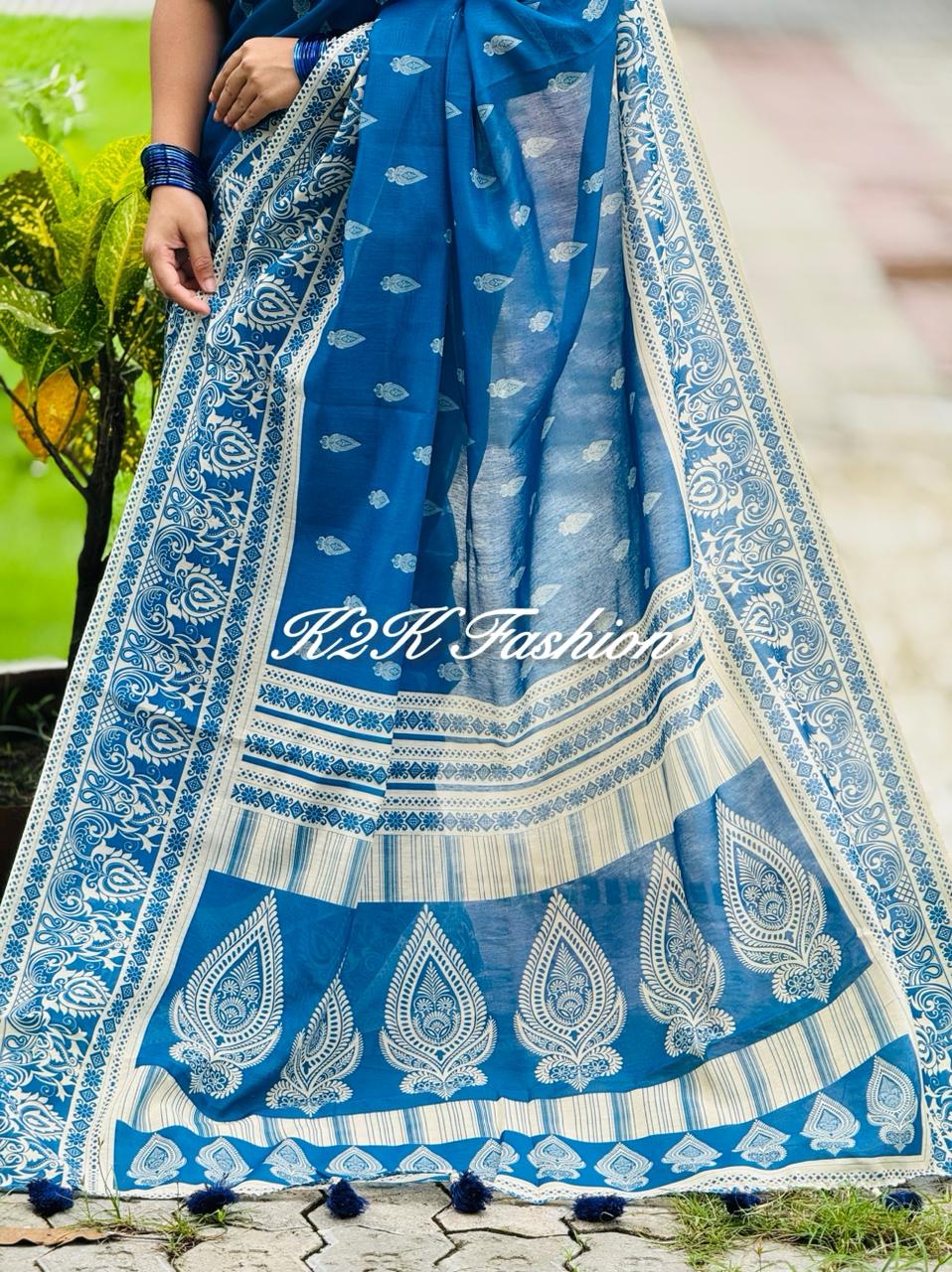 Soft Silk Digital Print Saree