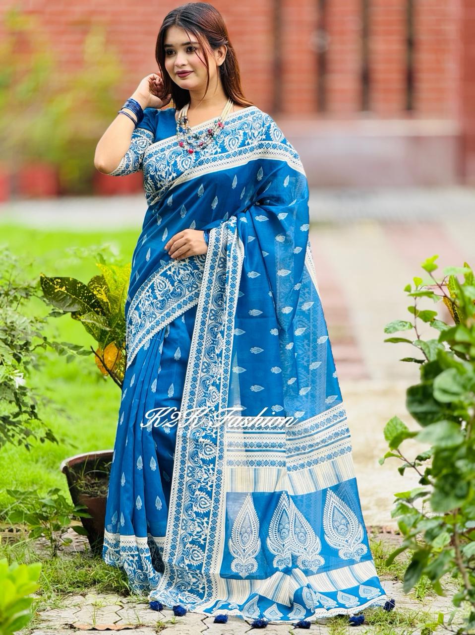 Soft Silk Digital Print Saree
