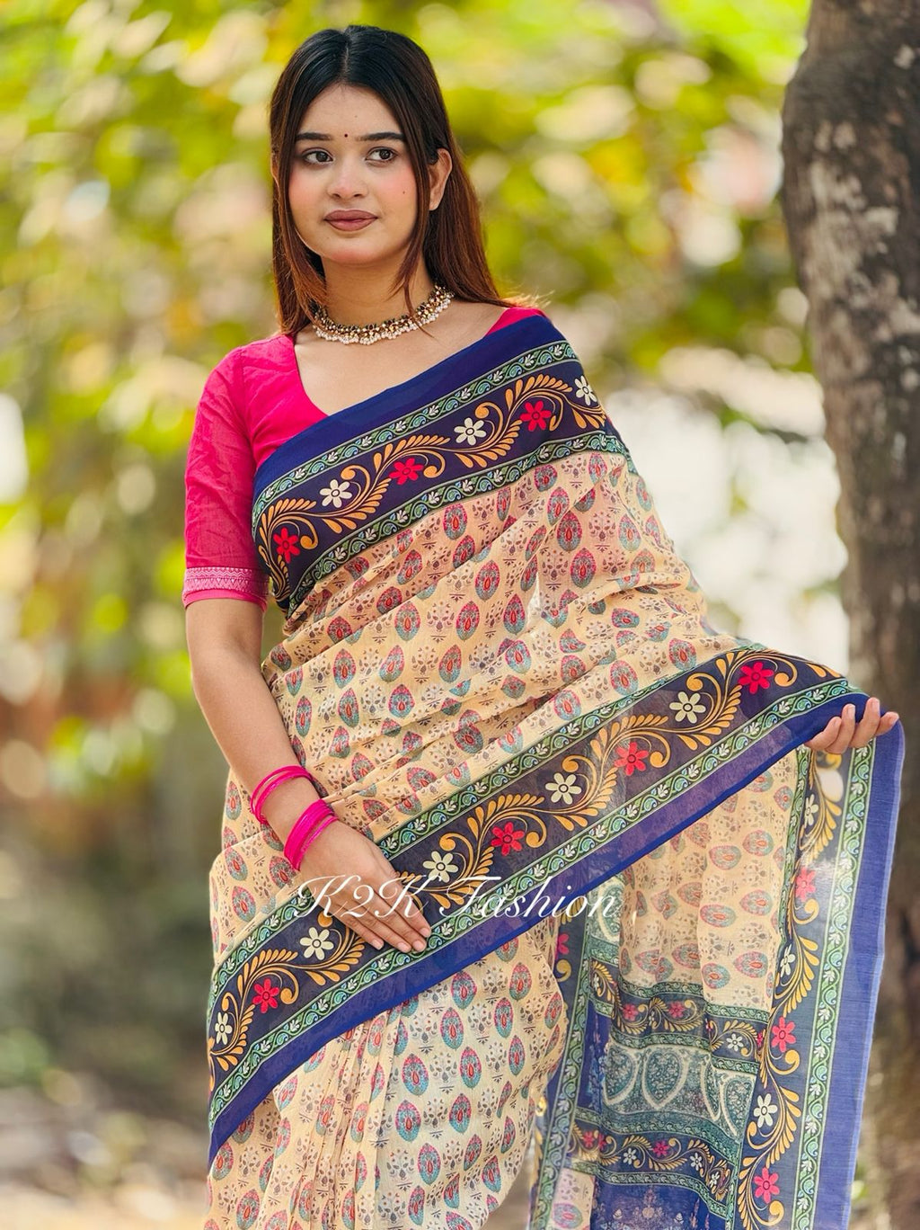 Soft Silk digital Print Saree