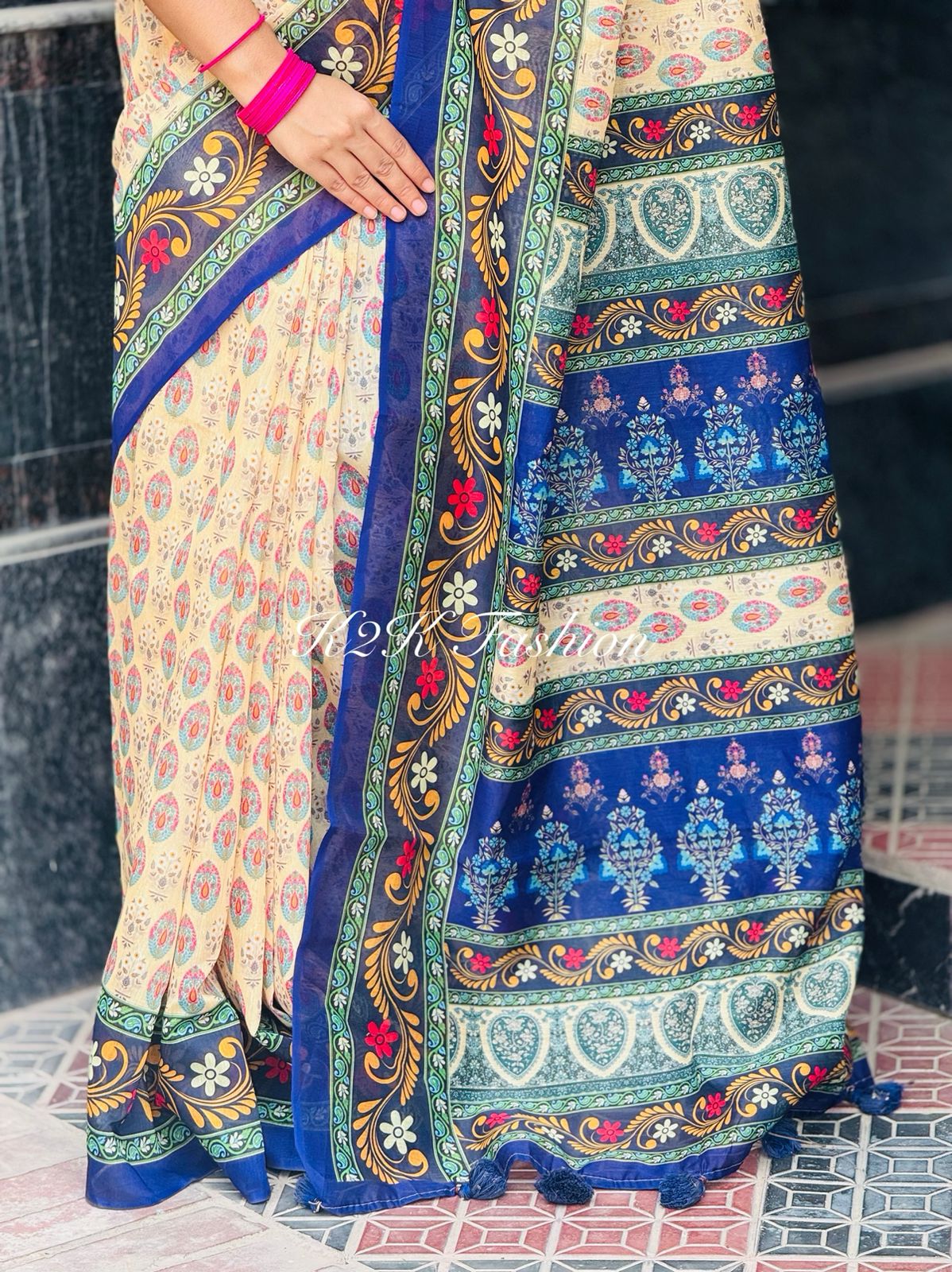Soft Silk digital Print Saree